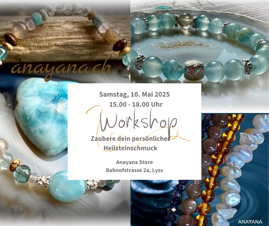 *Workshop, - Zaubere dir dein persönlicher Heilsteinschmuck* Samstag, 22. November, 16.00 Uhr
